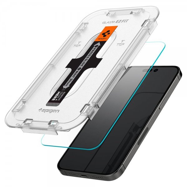 iPhone 14 Pro Skärmskydd GLAS.tR EZ Fit 2-pack