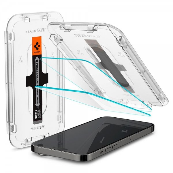 iPhone 14 Pro Skärmskydd GLAS.tR EZ Fit 2-pack