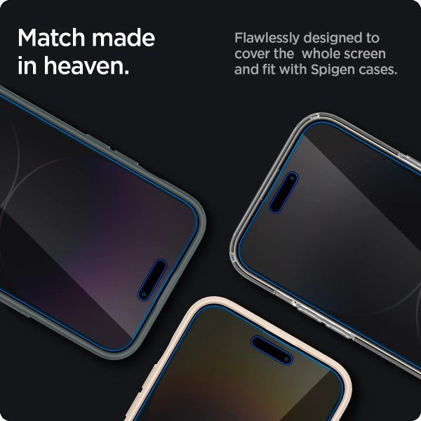 iPhone 14 Pro Skärmskydd GLAS.tR EZ Fit Privacy 2-pack