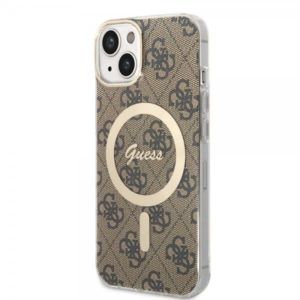 iPhone 14 Skal 4G Pattern MagSafe Brun