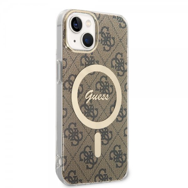 iPhone 14 Skal 4G Pattern MagSafe Brun