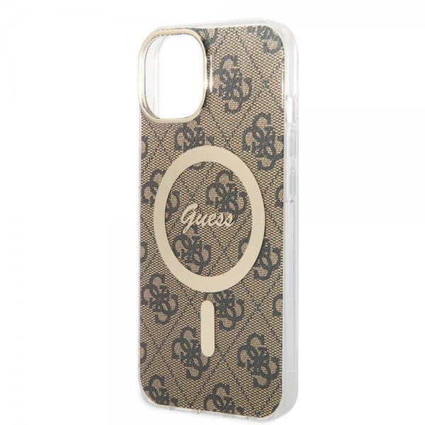 iPhone 14 Skal 4G Pattern MagSafe Brun