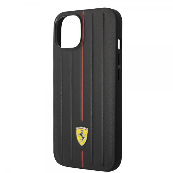 iPhone 14 Skal Embossed Stripes Röd