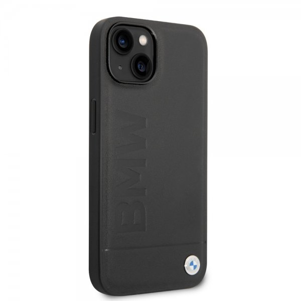 iPhone 14 Skal Hot Stamp Metal Logo Svart