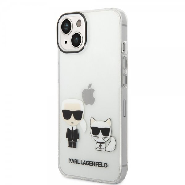 iPhone 14 Skal Karl & Choupette Gradient Vit