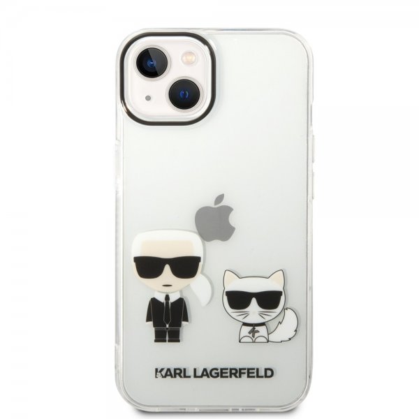 iPhone 14 Skal Karl & Choupette Gradient Vit