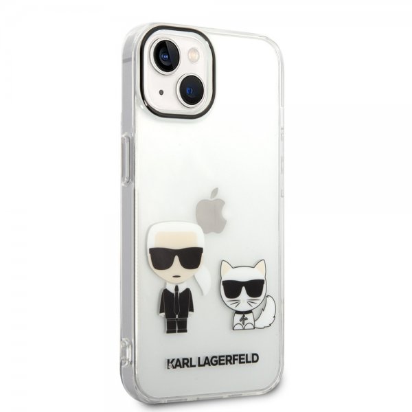 iPhone 14 Skal Karl & Choupette Gradient Vit