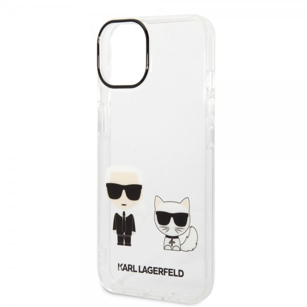iPhone 14 Skal Karl & Choupette Gradient Vit
