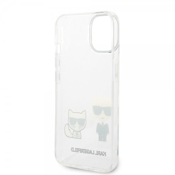 iPhone 14 Skal Karl & Choupette Gradient Vit