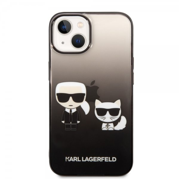 iPhone 14 Skal Karl & Choupette Gradient Svart
