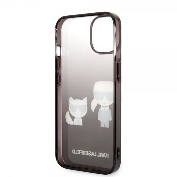 iPhone 14 Skal Karl & Choupette Gradient Svart