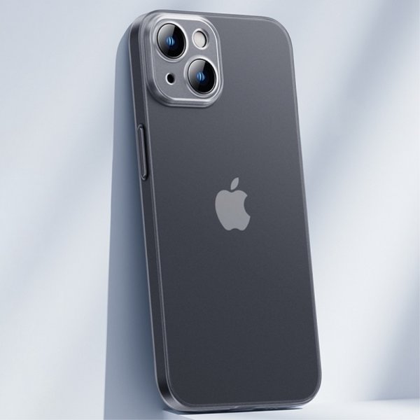 iPhone 14 Skal Matt Transparent Svart