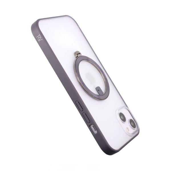 iPhone 14 Skal MagSafe Ring Lila
