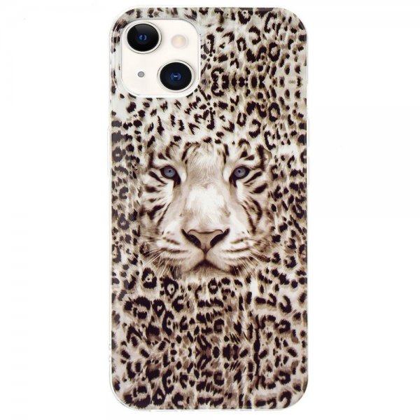 iPhone 14 Skal Motiv Vit Tiger