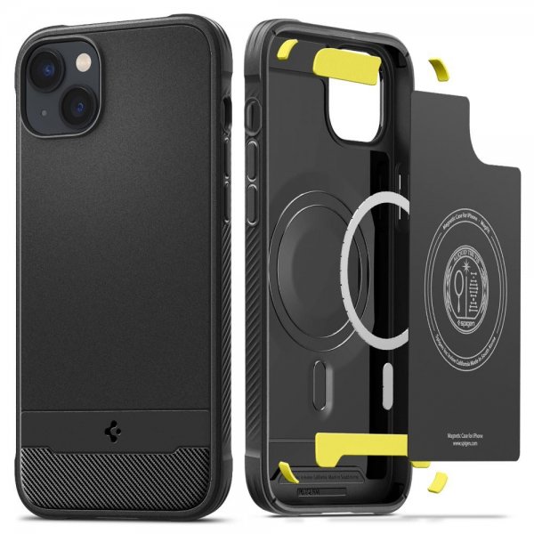 iPhone 14 Skal Rugged Armor MagFit Matte Black