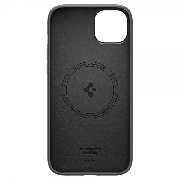 iPhone 14 Skal Silicone Fit MagFit Svart