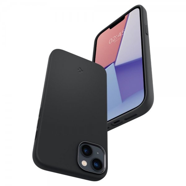 iPhone 14 Skal Silicone Fit MagFit Svart
