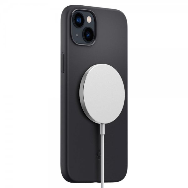 iPhone 14 Skal Silicone Fit MagFit Svart