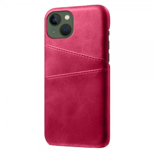 iPhone 14 Skal Två Kortfack Magenta
