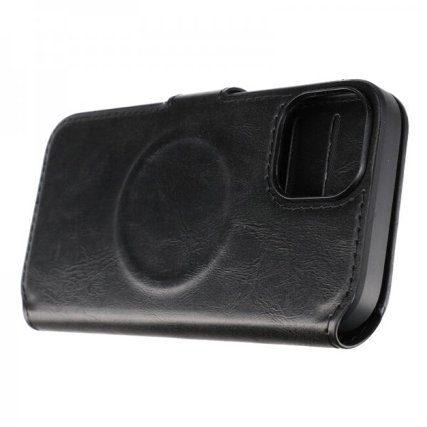 iPhone 15 Fodral 4 Kortfack MagSafe Svart