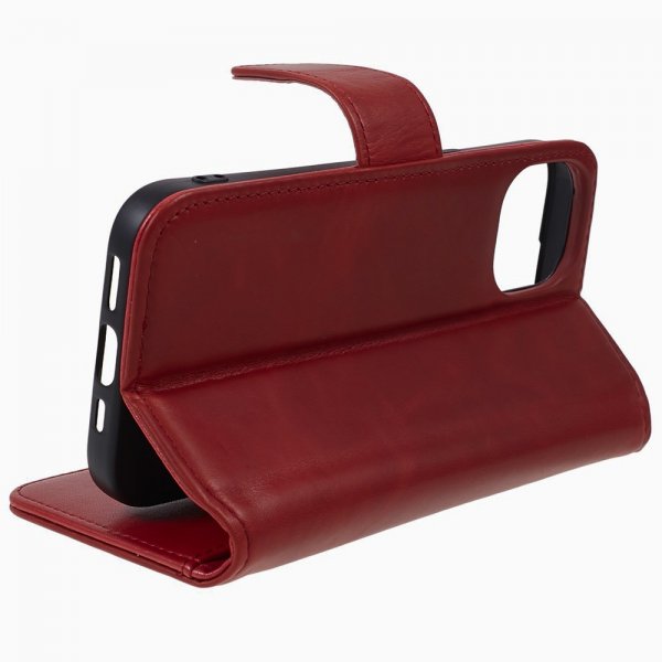 iPhone 15 Plus Fodral Essential Leather Poppy Red