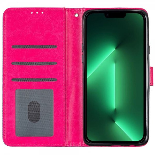 iPhone 15 Plus Fodral Glitter Magenta