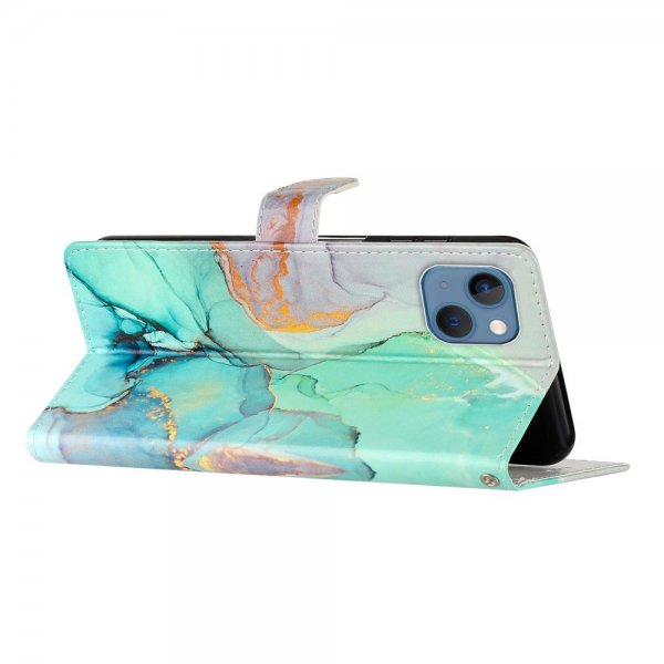 iPhone 15 Plus Fodral Motiv Grön Marmor