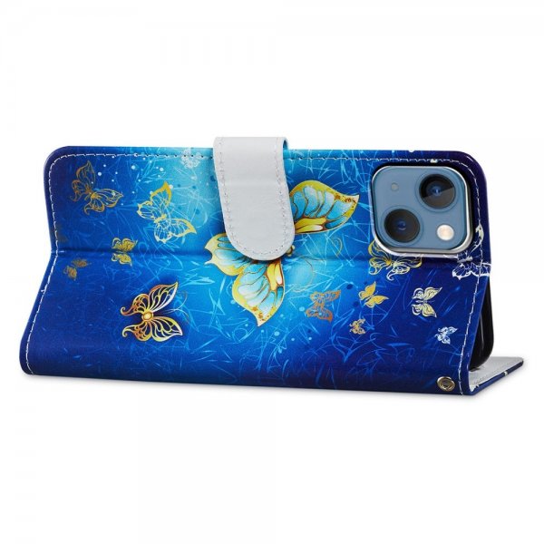 iPhone 15 Plus Fodral Motiv Gyllene Fjäril