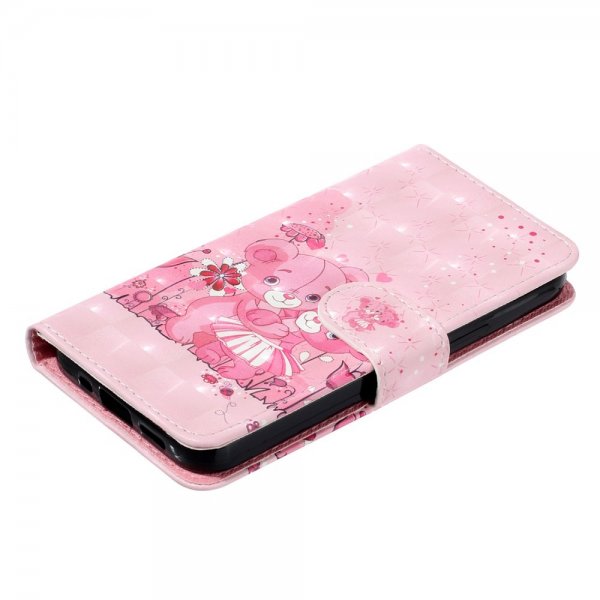 iPhone 15 Plus Fodral Motiv Rosa Nallebjörnar