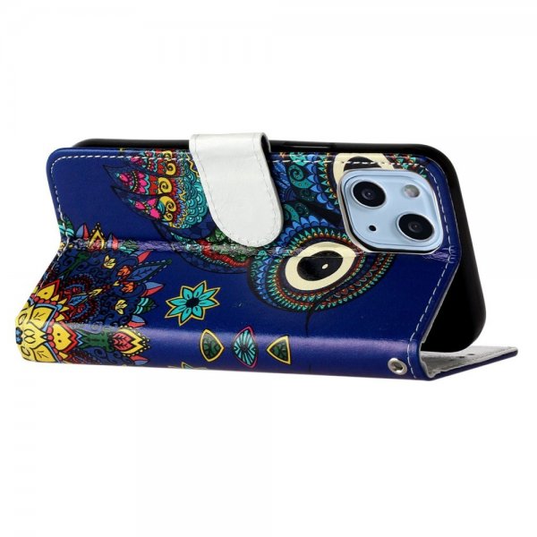 iPhone 15 Plus Fodral Motiv Uggla Mandala