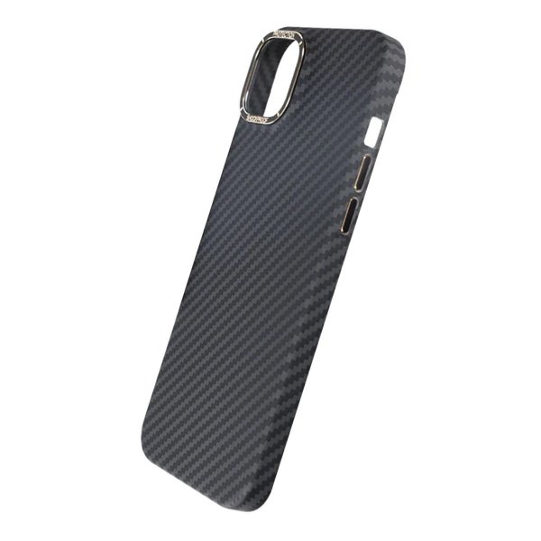 iPhone 15 Plus Skal Kolfibermönster Svart