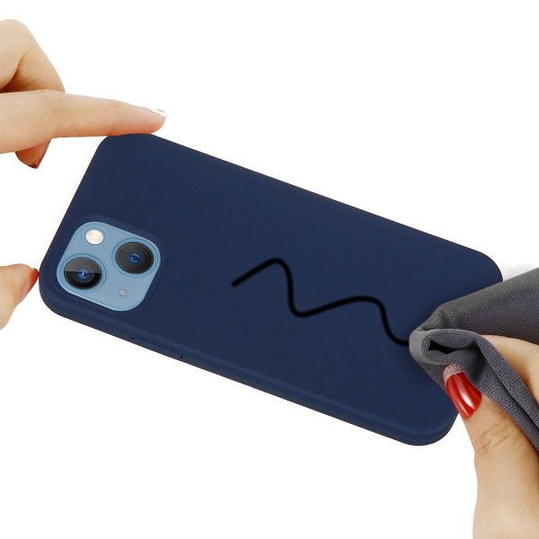 iPhone 15 Plus Skal Silikon Blå