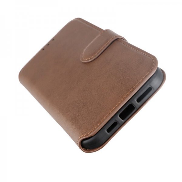 iPhone 15 Plus Fodral Äkta Läder Brun