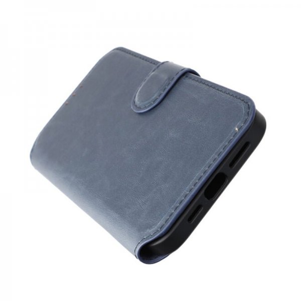 iPhone 15 Plus Fodral 4 Kortfack MagSafe Blå