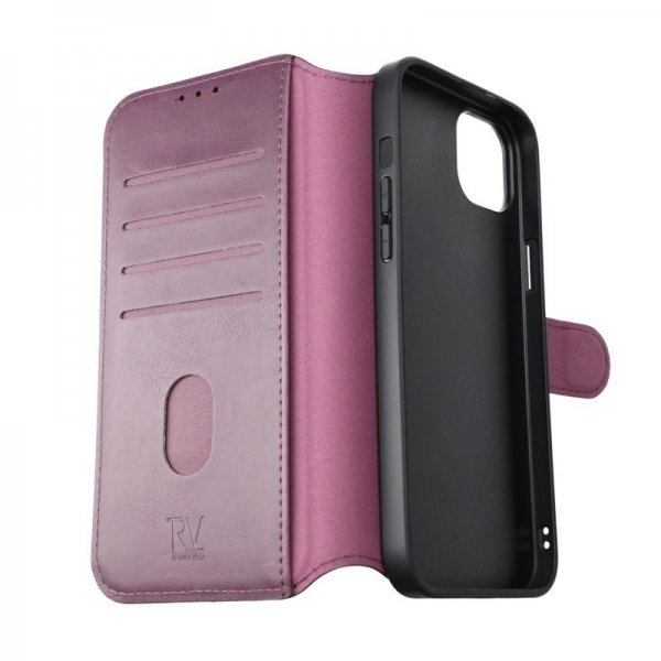iPhone 15 Plus Fodral 4 Kortfack MagSafe Lila