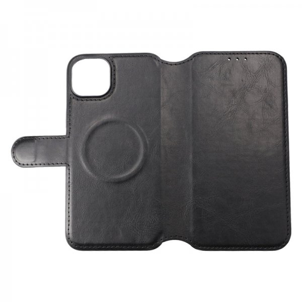 iPhone 15 Plus Fodral 4 Kortfack MagSafe Svart