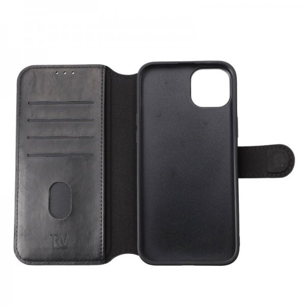 iPhone 15 Plus Fodral 4 Kortfack MagSafe Svart