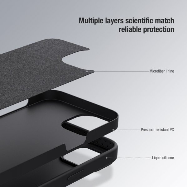 iPhone 15 Plus Skal CamShield Silky Blå