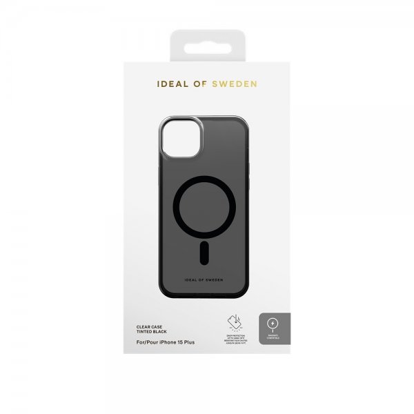 iPhone 15 Plus Skal Clear Case MagSafe Tinted Black