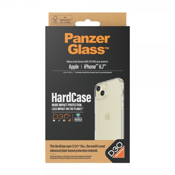 iPhone 15 Plus Skal HardCase D3O Transparent