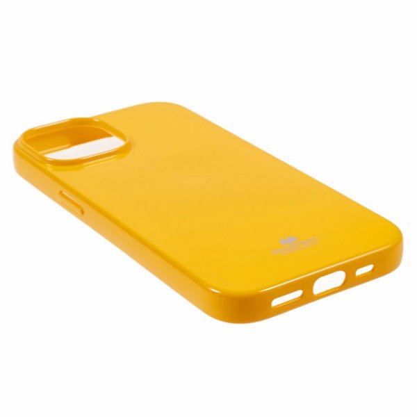 iPhone 15 Plus Skal Jelly Glitter Gul
