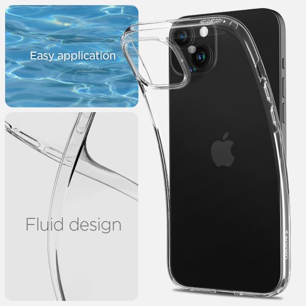 iPhone 15 Plus Skal Liquid Crystal Crystal Clear