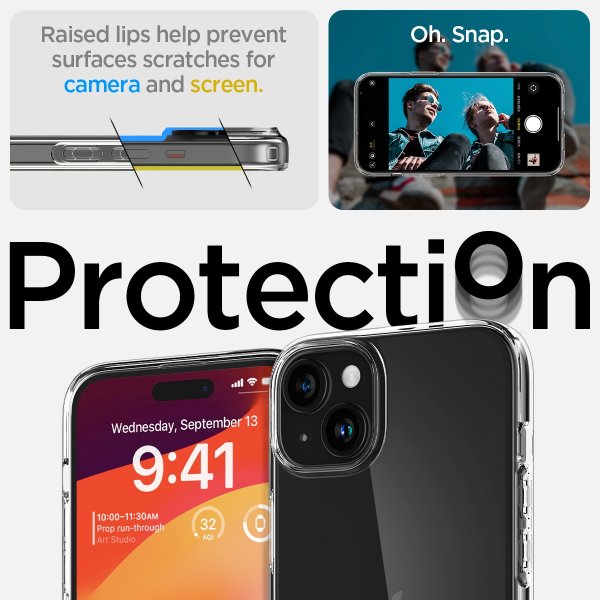iPhone 15 Plus Skal Liquid Crystal Crystal Clear