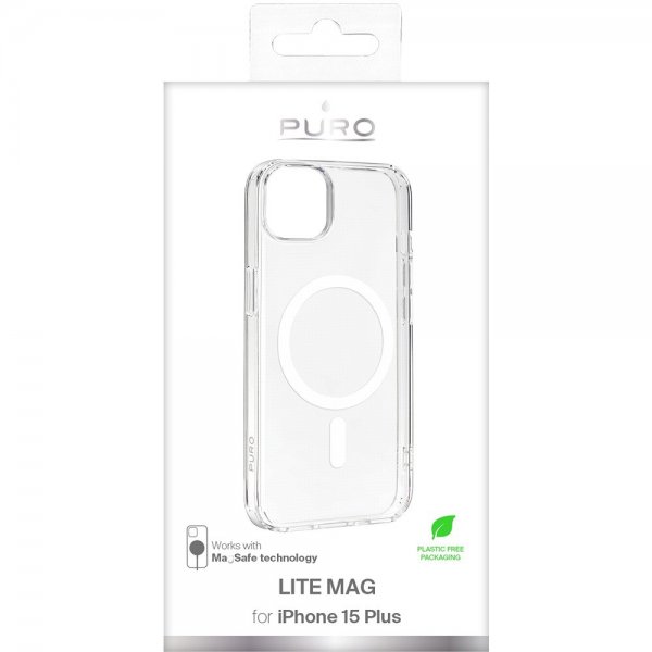iPhone 15 Plus Skal LITE MAG Transparent