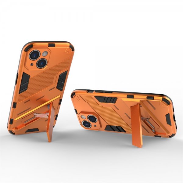 iPhone 15 Plus Skal med Stativ Orange
