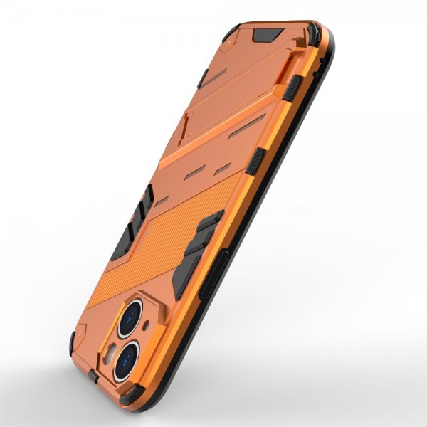 iPhone 15 Plus Skal med Stativ Orange
