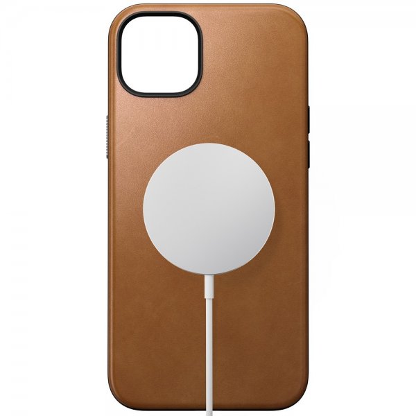 iPhone 15 Plus Skal Modern Leather Case English Tan
