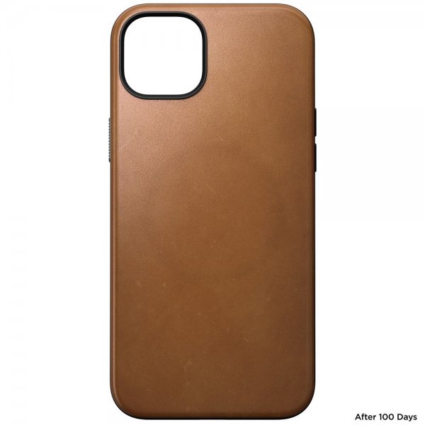 iPhone 15 Plus Skal Modern Leather Case English Tan