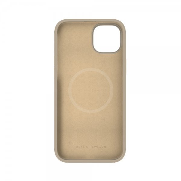 iPhone 15 Plus Skal Silicone Case MagSafe Beige
