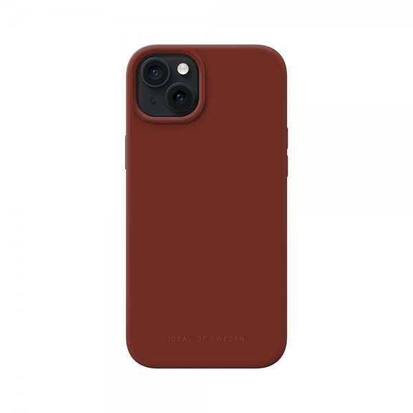 iPhone 15 Plus Skal Silicone Case MagSafe Dark Amber